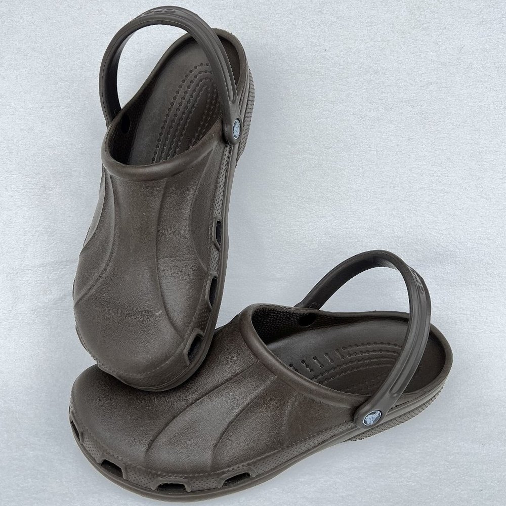 CROCS men's slip on loafers sandals w/ heel strap US Size 13